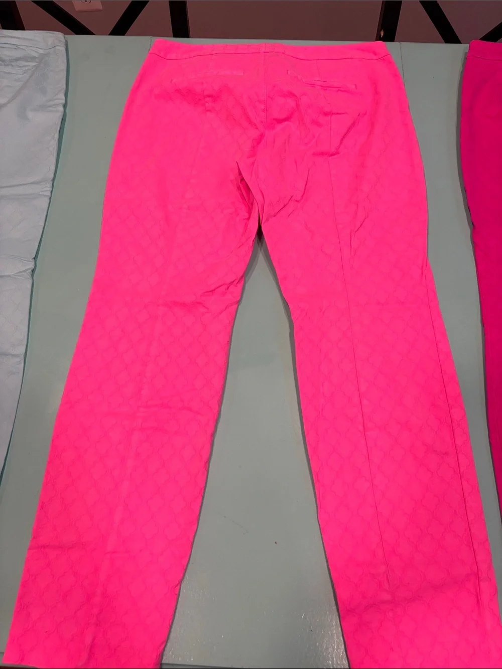 Lilly Pulitzer Kelly Pants Lot of 3 - Light Aqua, hot pink, fuchsia - Picture 9 of 10